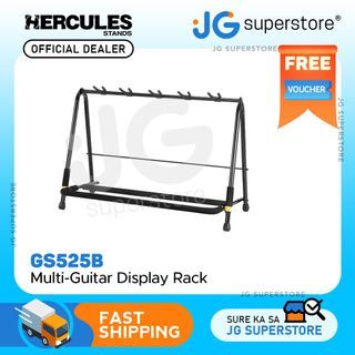 Hercules Stands GS525B Multi-Guitar Rack for up to 5 Guitars | JG Superstore