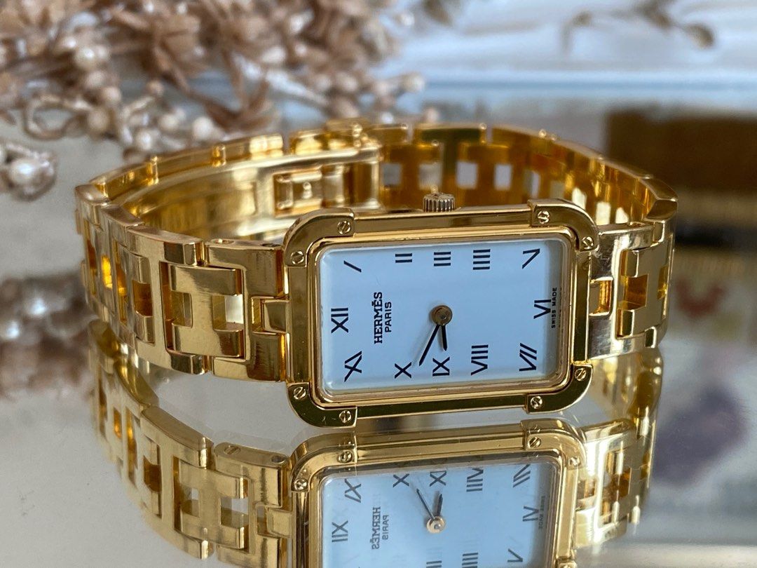 Gold hermes on sale watch