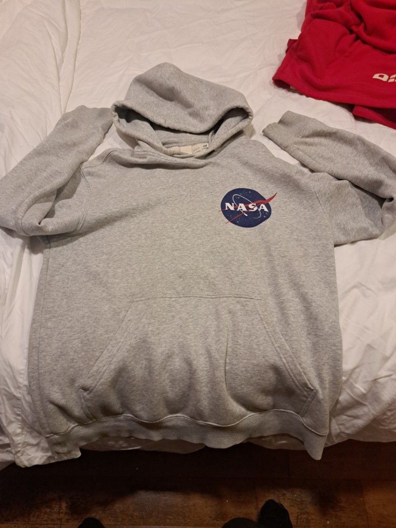 H M Nasa Hoodie Men s Fashion Tops Sets Hoodies on Carousell