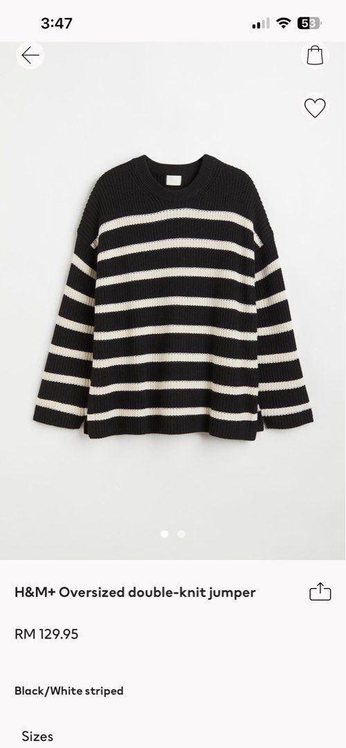 H M Plus Size Sweater Knitwear Women s Fashion Coats Jackets