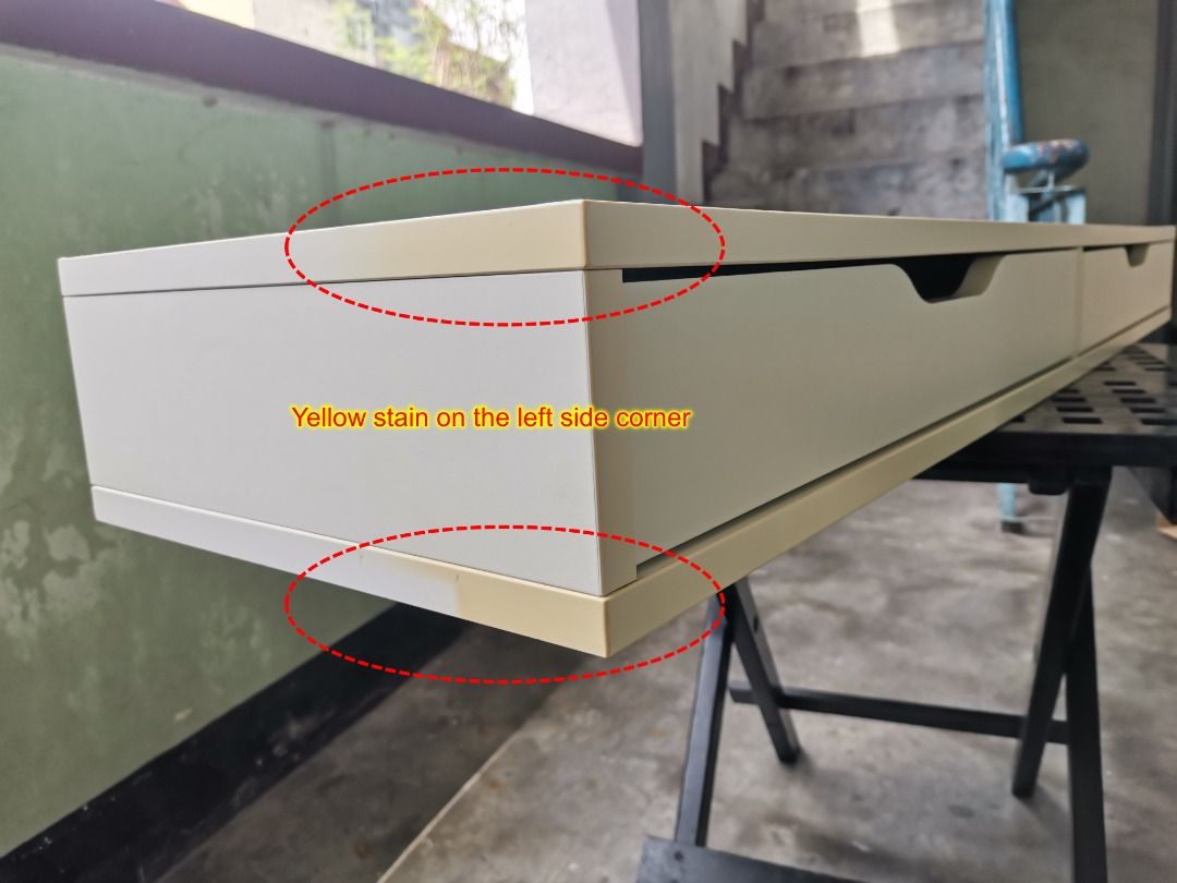 IKEA Ekby Alex shelf with drawers on Carousell
