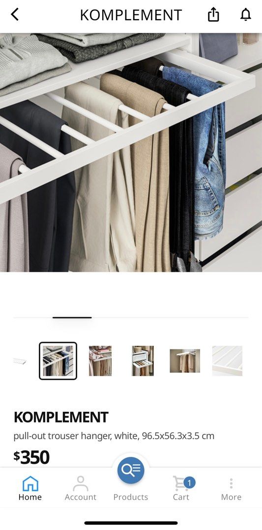 Komplement Pull Out Hanger 50x58 Cm Ikea Komplement Pull Out