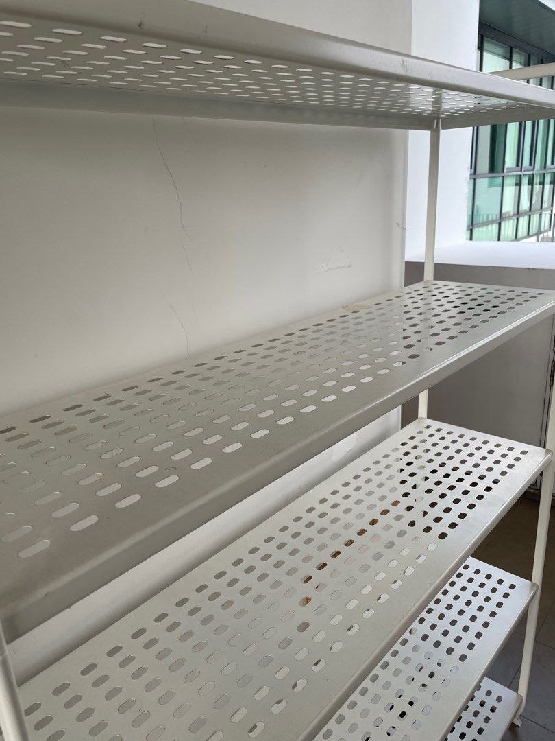[IKEA] Metal Shelving, Furniture & Home Living, Furniture, Shelves