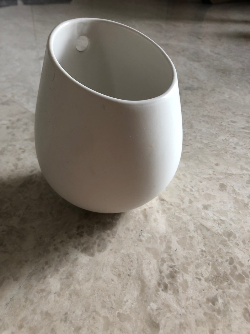 IKEA white vase, Furniture & Home Living, Home Decor, Artificial Plants