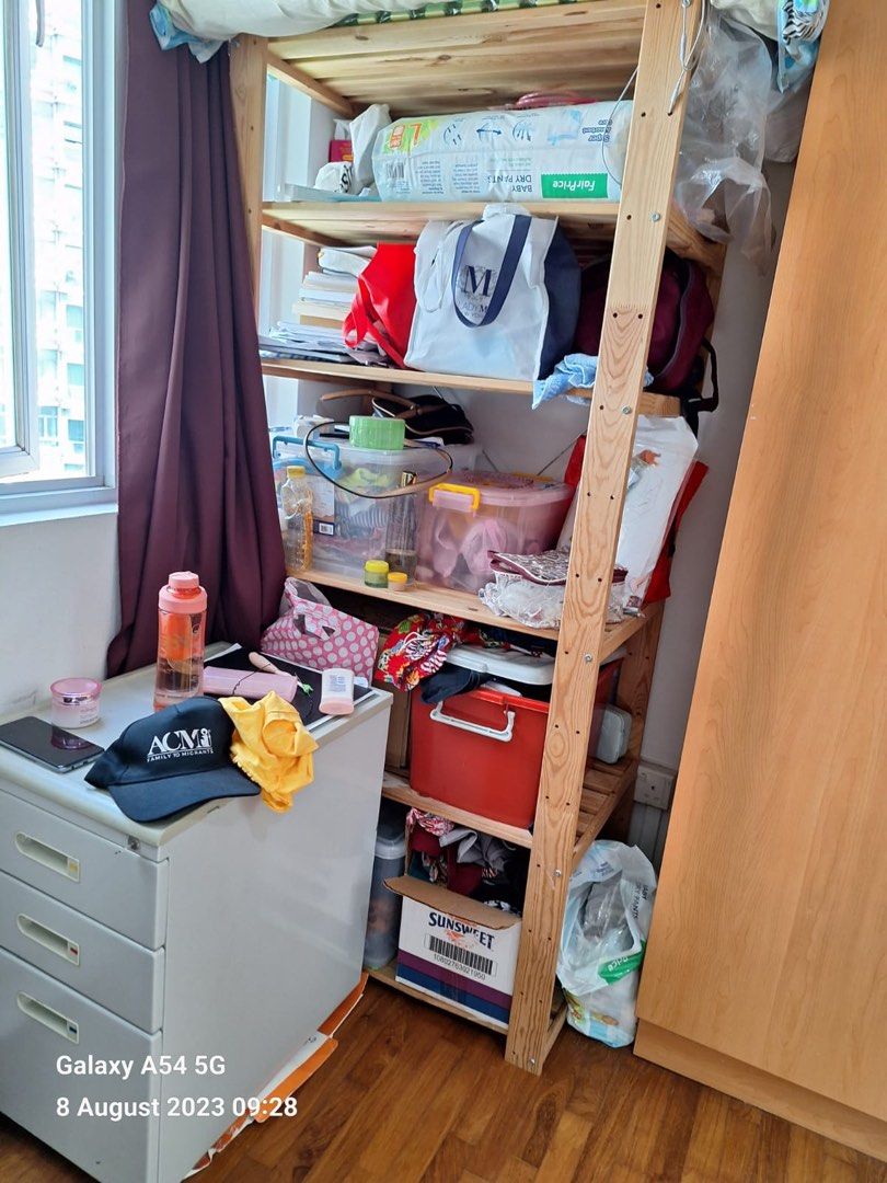 IKEA wooden Shelf Storage shelf, Furniture & Home Living, Furniture