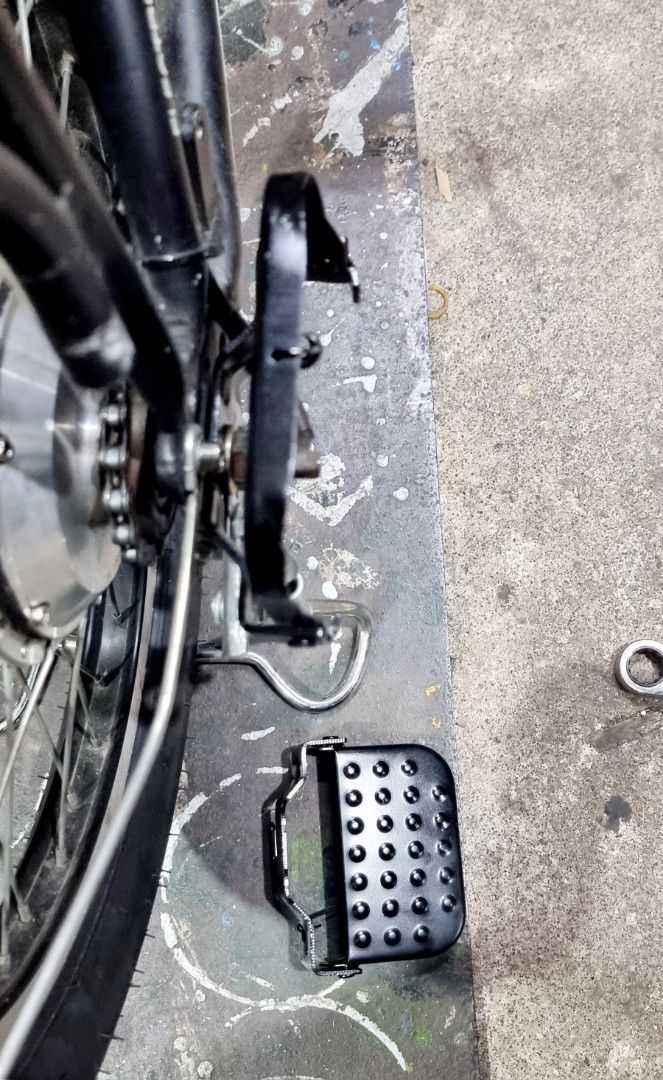 Foot Rest Peg Pillion Rear Big Wide Shaft Mounted Ebike E Bike Bicycle