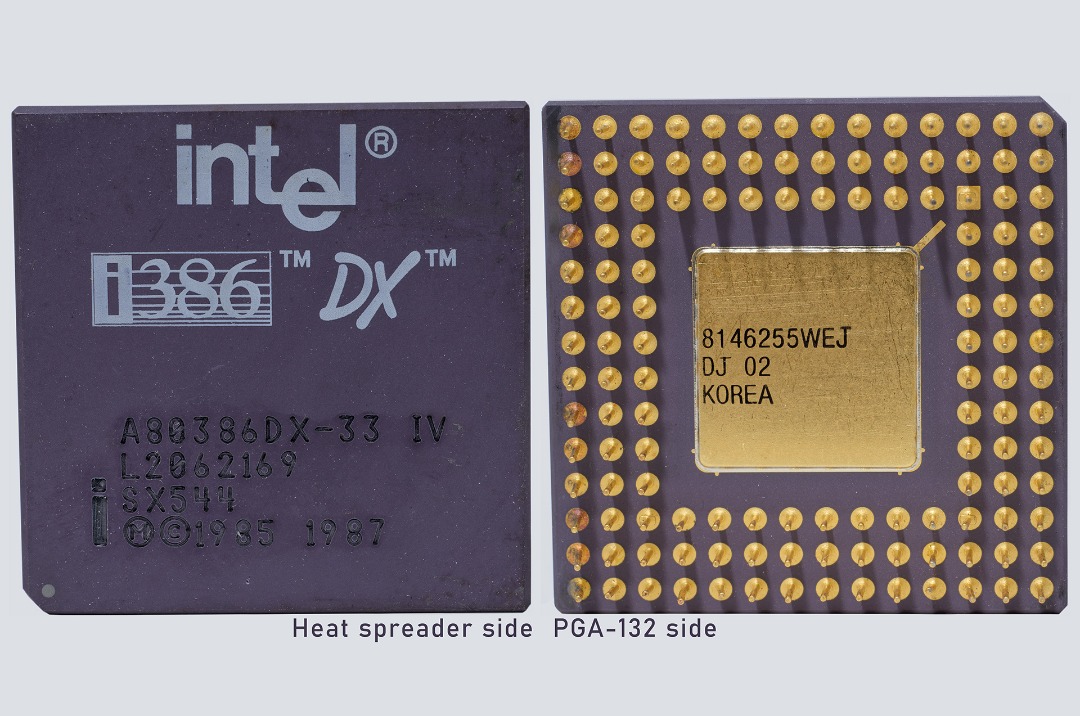 Intel i386 DX CPUセット Intel i386 DX CPUセット