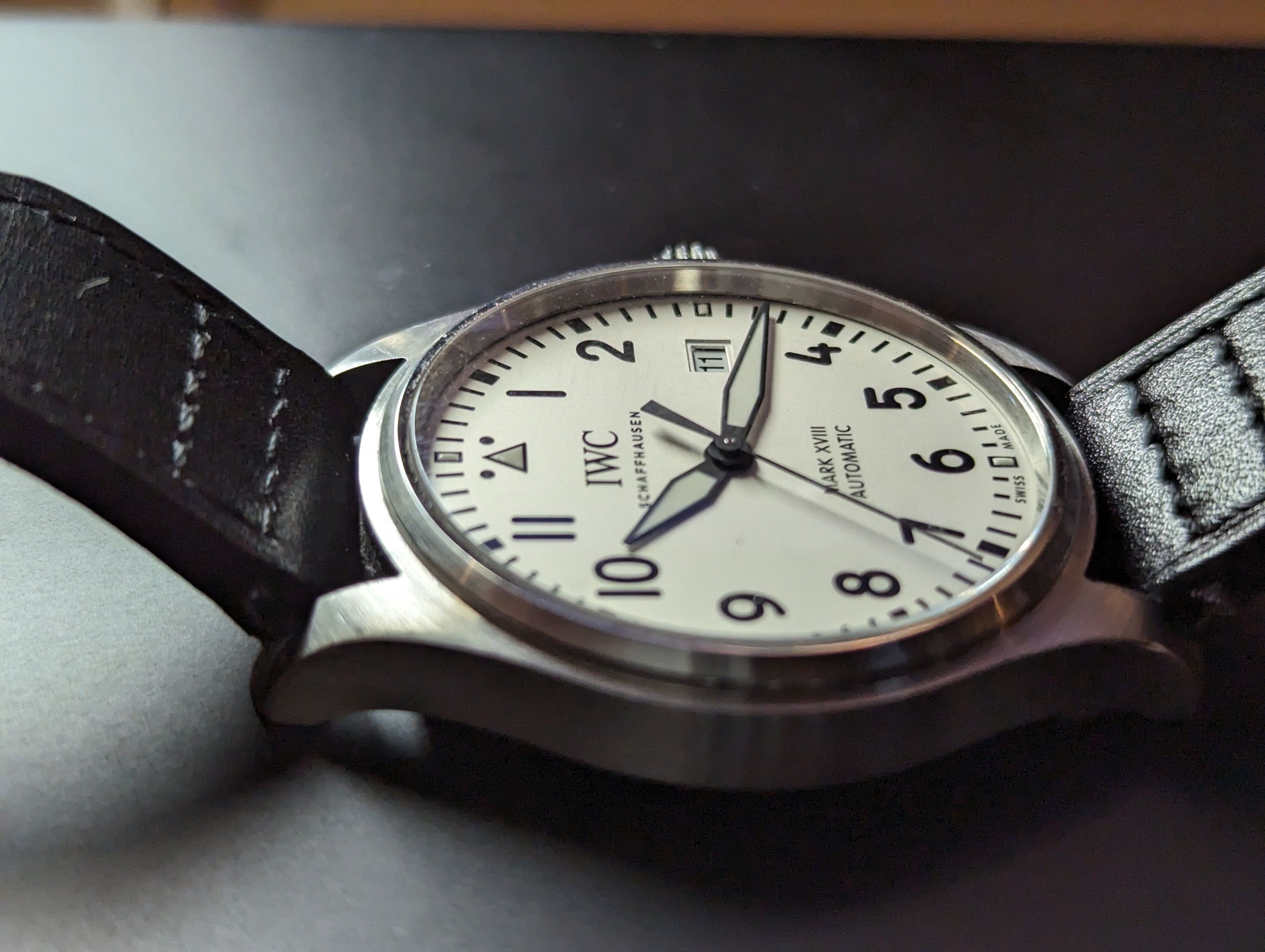 IWC Pilot Mark XVIII Automatic White Silver 40mm Ref IW327002