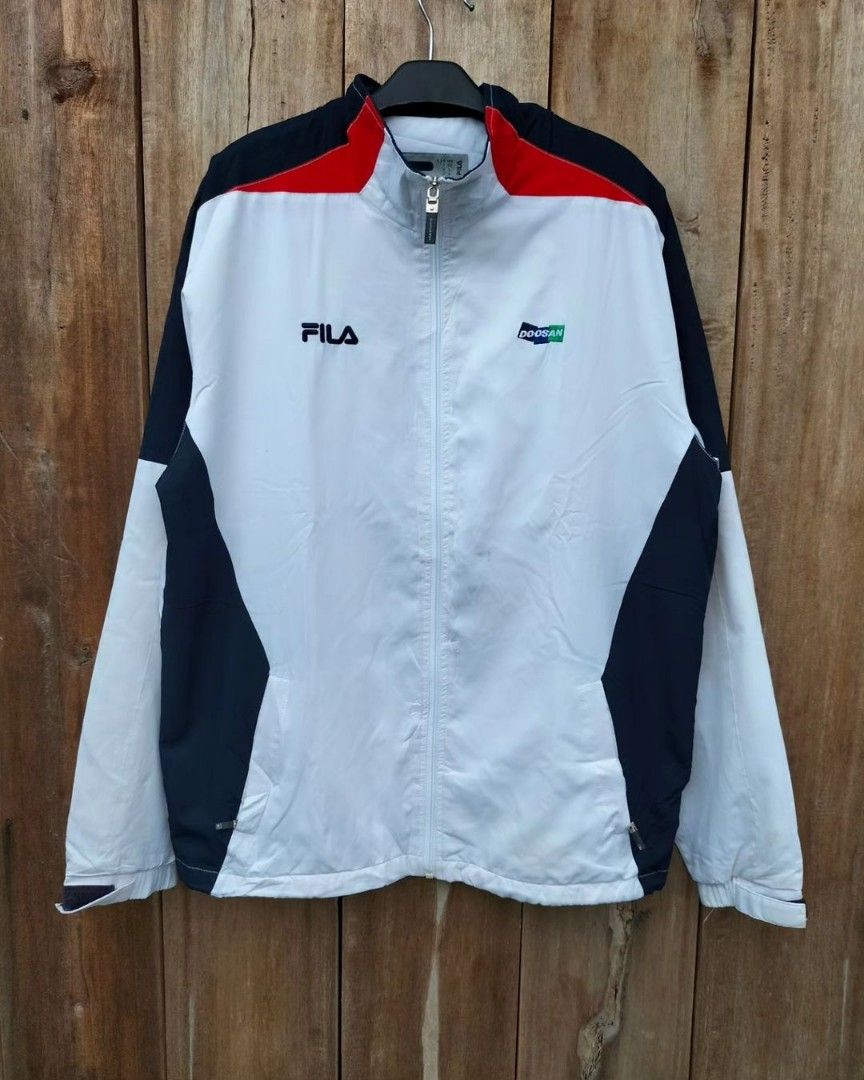Jaket Tracktop FILA Fesyen Pria Pakaian Atasan di Carousell