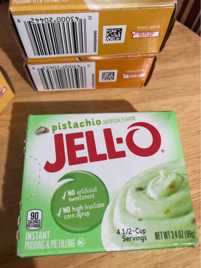 JellO Pistachio Pudding &Pie Filling Mix 3.4oz, Food & Drinks, Other