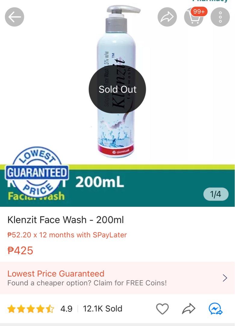 Klenzit Face Wash 200ml Salicylic Acid Cleanser (SEALED), Beauty & Personal Care, Face, Face