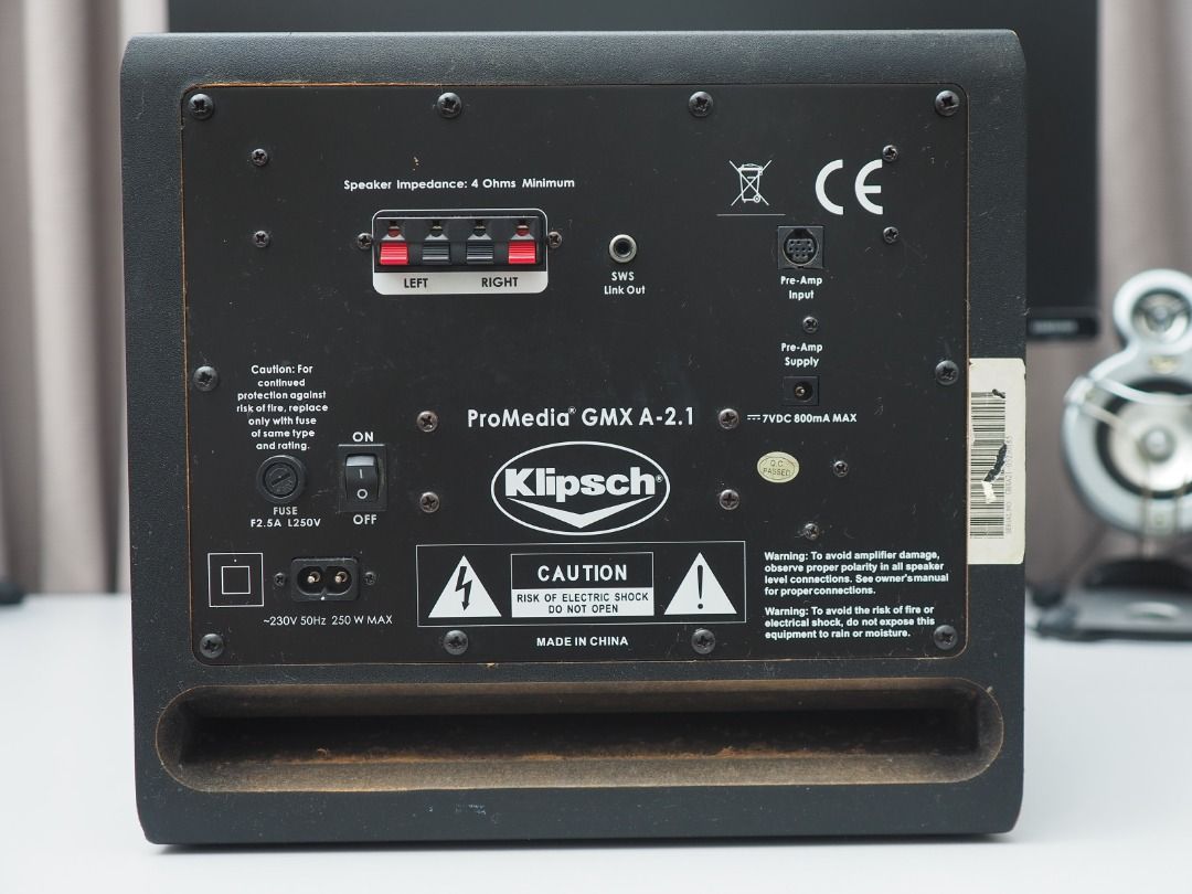 Klipsch ProMedia GMX A2.1 Computer Speaker, Audio, Soundbars, Speakers