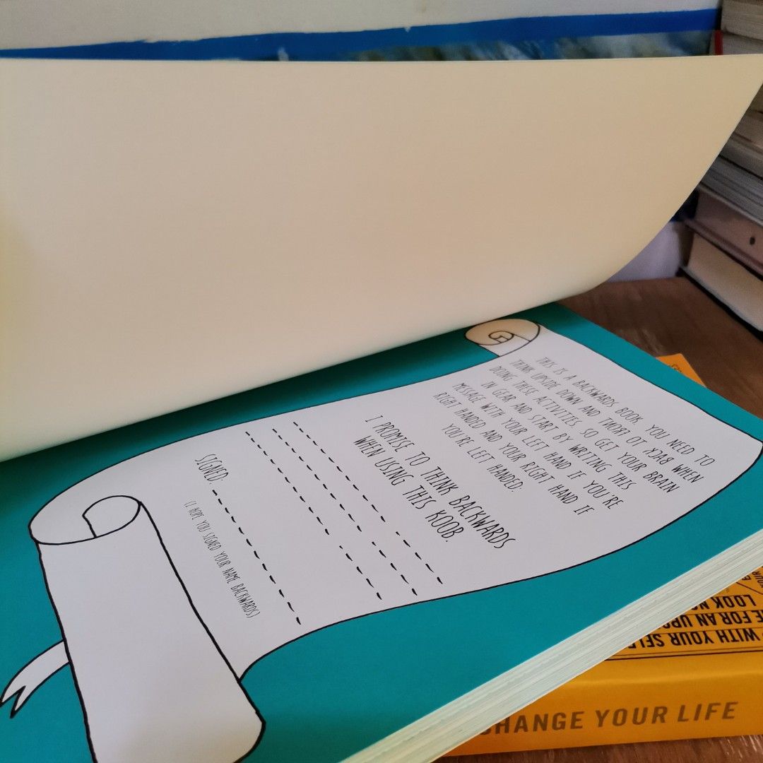 Koob: The Backwards Book by Anna Brett [authentic], Hobbies & Toys ...