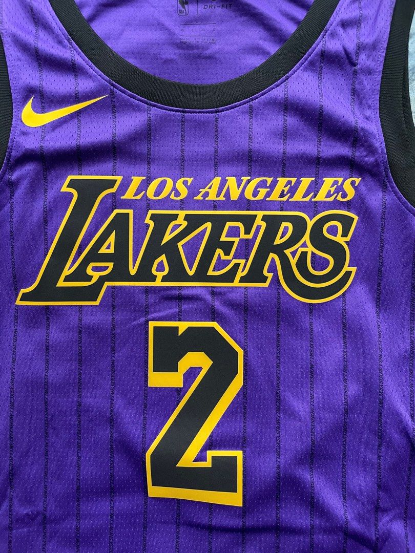 LONZO BALL LOS ANGELES LAKERS OFFICIAL 18-19' NIKE CITY EDITION SWINGMAN  JERSEY- YOUTH PURPLE