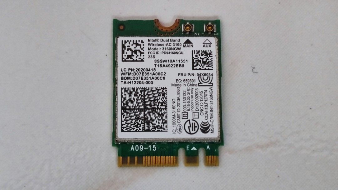 Laptop internal Wifi Bluetooth cards, Computers & Tech, Parts & Accessories, Networking on Carousell
