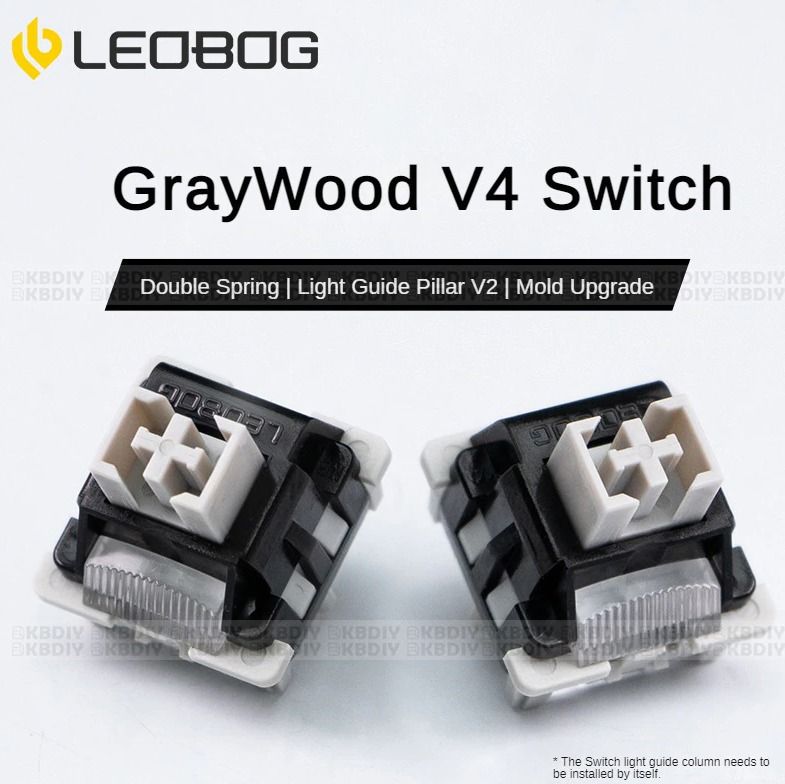 Leobog Graywood v4 Switches x 70 Factory Lubed, Computers & Tech, Parts ...