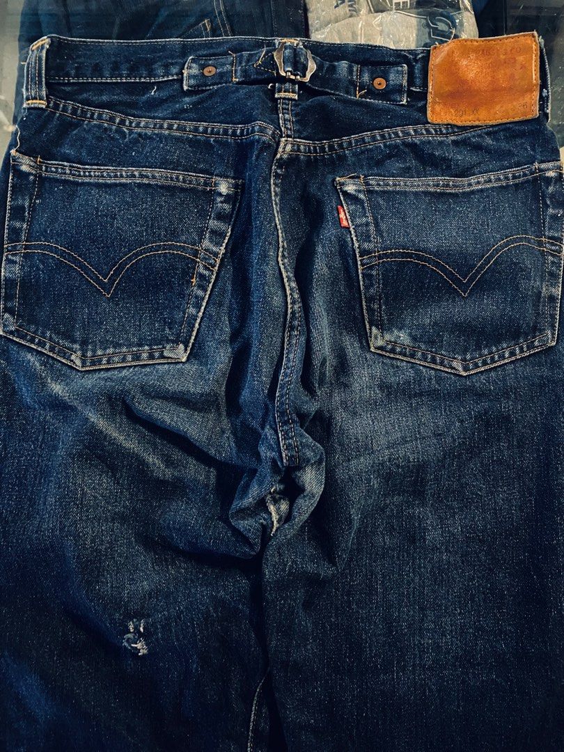 LEVIS 201 XX BIG-E BUTTON 555 BUCKLE BACK