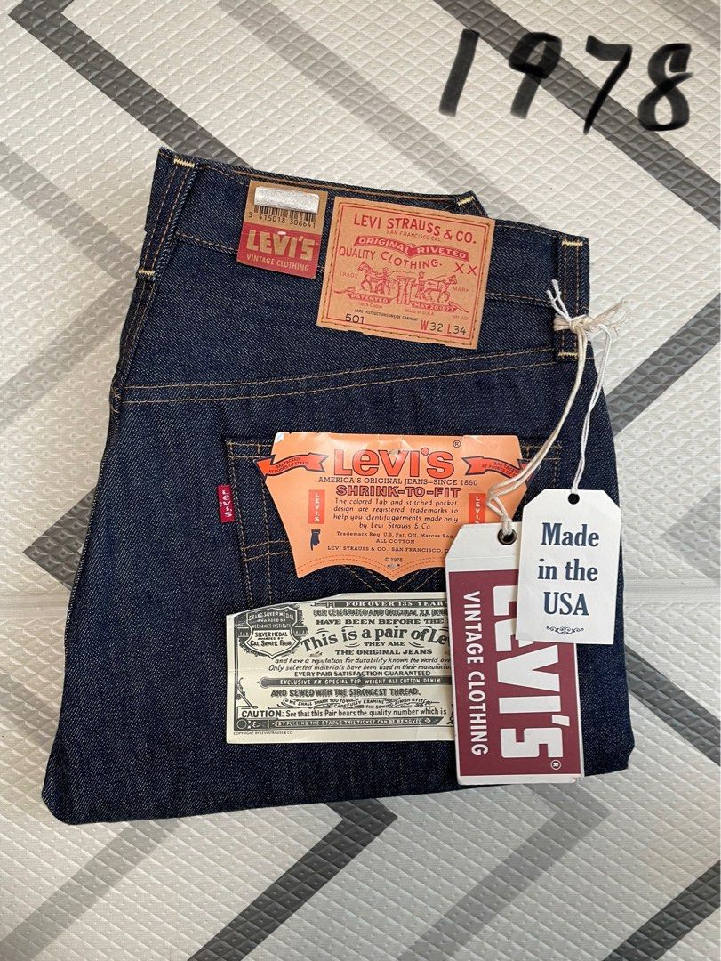 Levi's LVC 78501, Made in USA, Denim/ Jeans/ 牛仔褲, 男裝, 褲