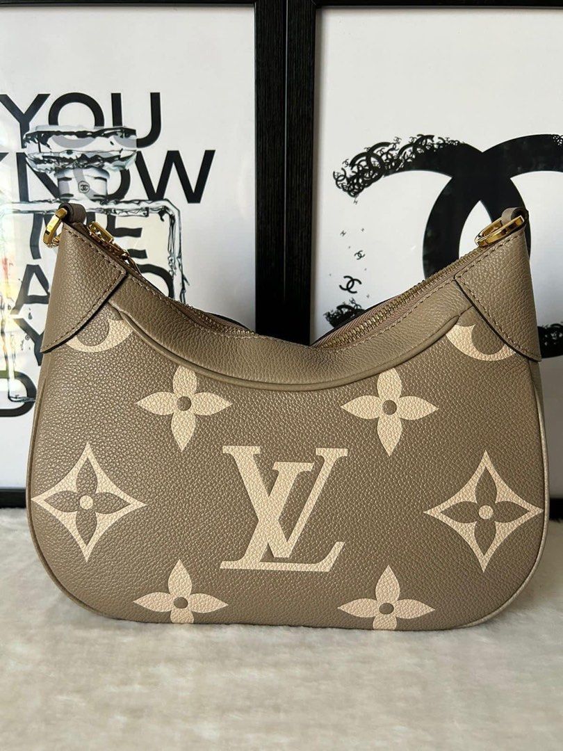 Louis Vuitton Bagatelle Tourterelle (Category: Luxury Bags & Wallets) located in Manila. Submitted by bagislifeshop (Listing ID 1248855685, Image 2). Description: ☑️Available in Pampanga ✅Date code: Microchipped ✅Condition: 9.5/10 ✅Material: Monogram empreinte leather ✅Colour: Tourterelle Gray / Crème Beige ✅Size: 24 X 18 X 7CM ✅Inclusion: With dustbag, short top handle, long strap, box & receipt .