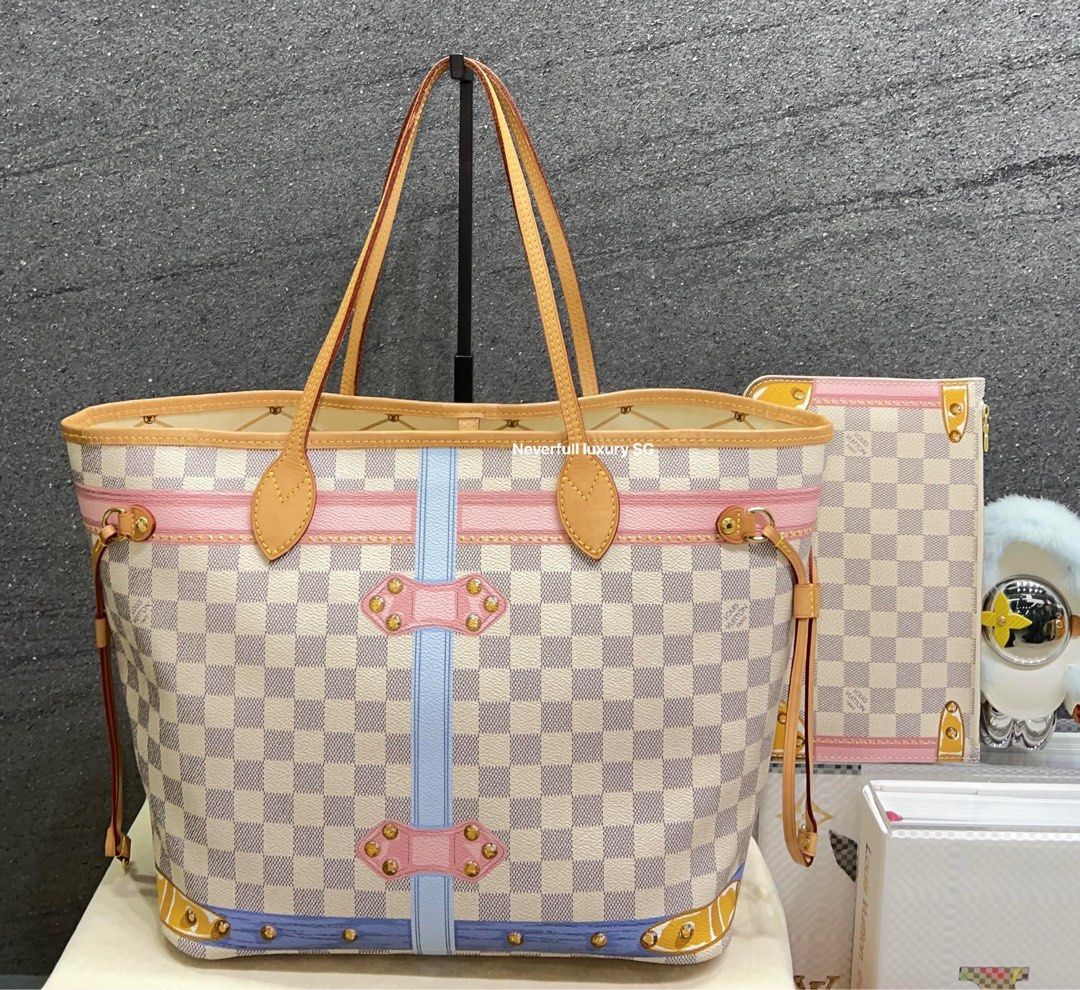 Louis Vuitton Neverfull NM Tote Limited Edition Damier Summer Trunks MM  Multicolor 2349441