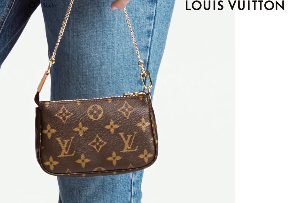 LOUIS VUITTON Monogram Mini Pochette Accessoires Pouch