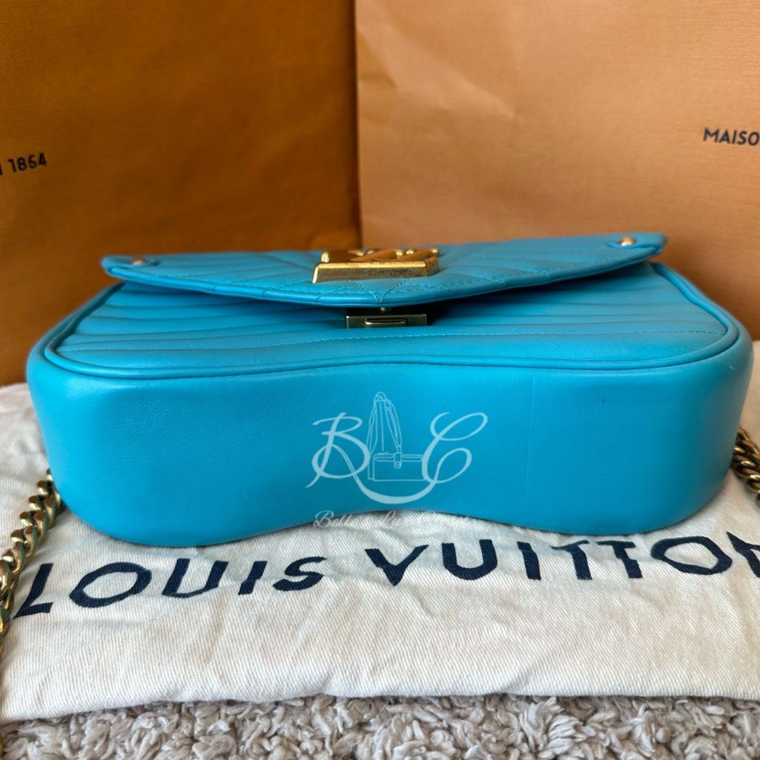 LOUIS VUITTON New Wave Chain Bag PM Bag Turquoise Blue M51936 LV