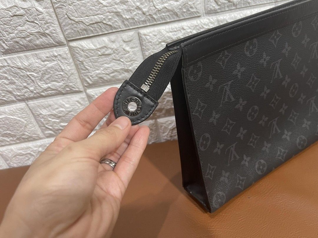 Louis Vuitton Discovery Pochette Monogram Eclipse, Luxury, Bags & Wallets  on Carousell