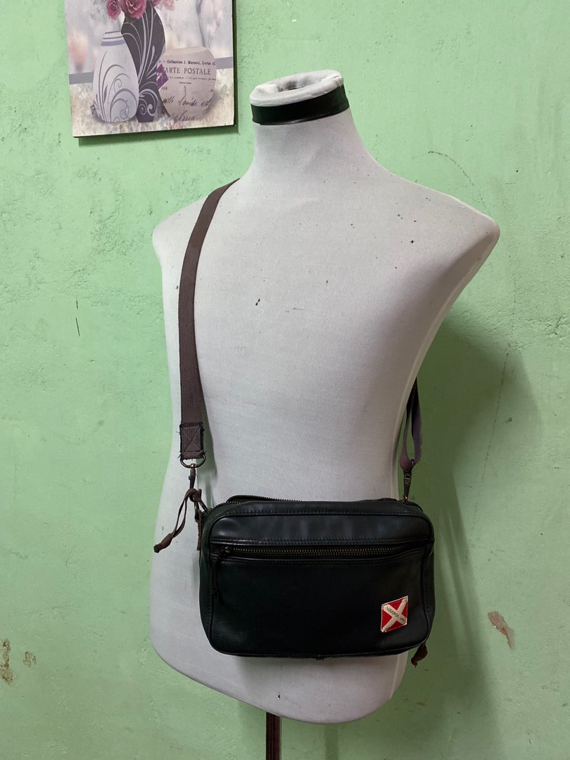 Luggage label sling bag sales