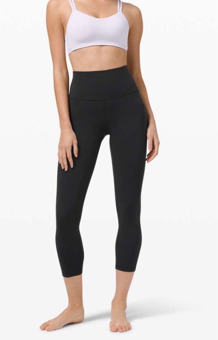 Lululemon Align High Rise Crop with Pockets 23 Black, Size 10, Women's  Fashion, Activewear on Carousell