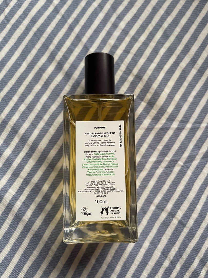 LUSH American Cream Perfume 100ml, Beauty & Personal Care, Fragrance