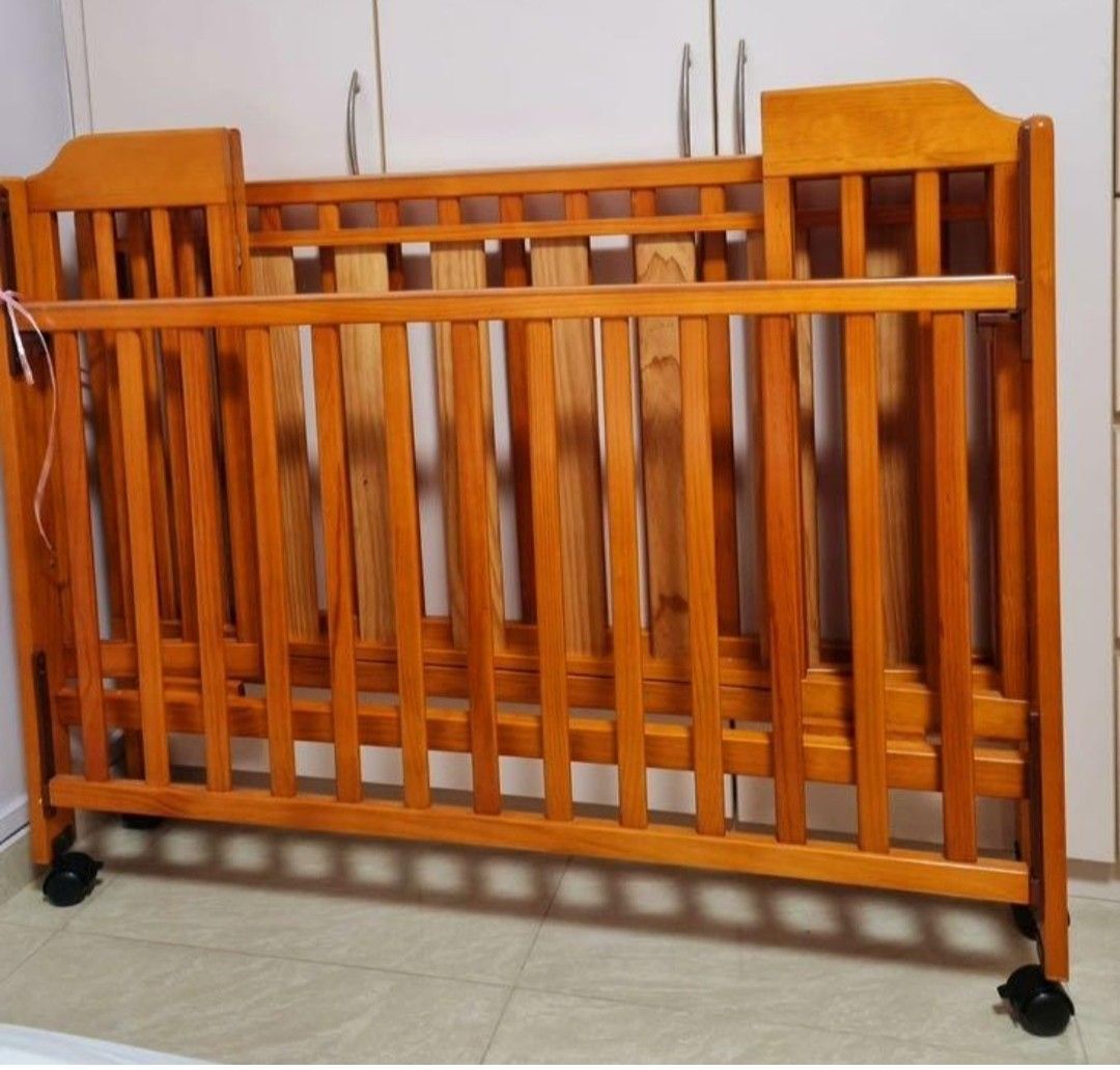 Mama love wooden cot, Babies & Kids, Baby Nursery & Kids Furniture