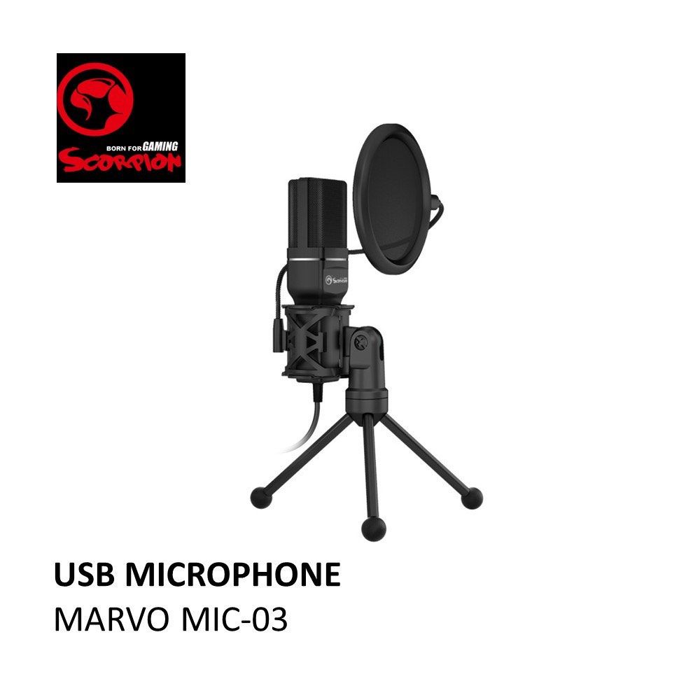 Marvo Scorpion MIC 03 Professional Microphone USB Audio