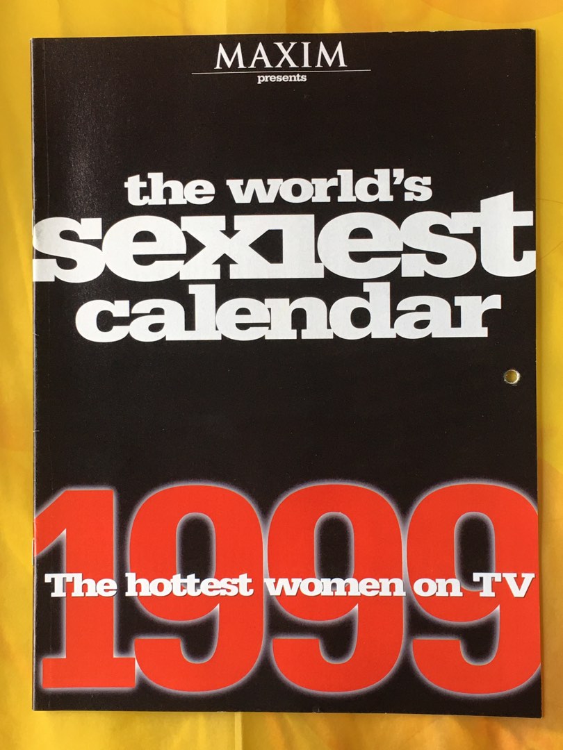 MAXIM Calendar 1999 (The hottest women on TV), 興趣及遊戲, 書本 & 文具, 雜誌及其他