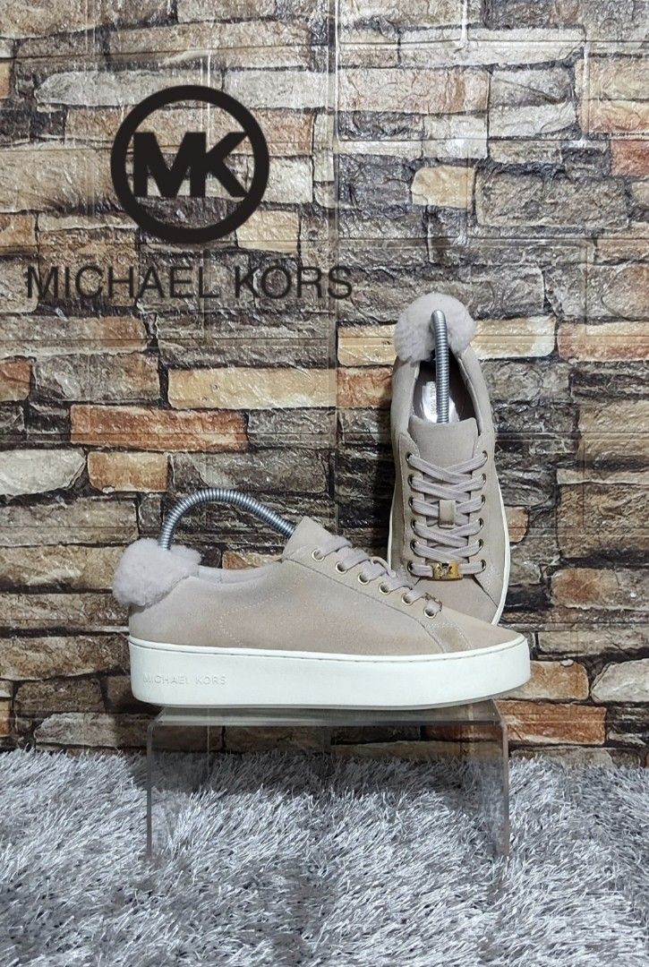Michael kors shearling sneakers clearance