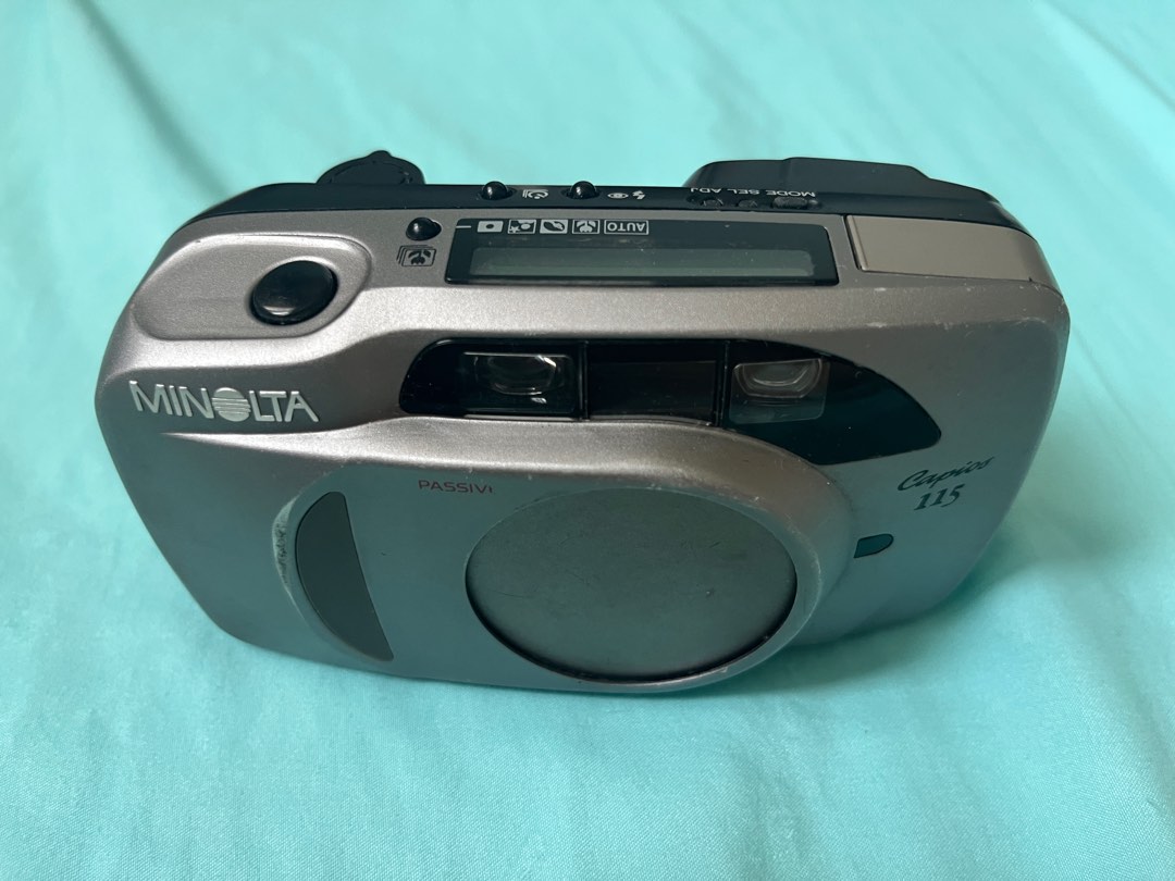 Minolta Casios 115 film camera, Photography, Cameras on Carousell