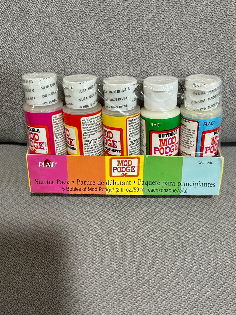 Mod Podge Waterbase Sealer, Glue and Finish Starter Pack, Hobbies