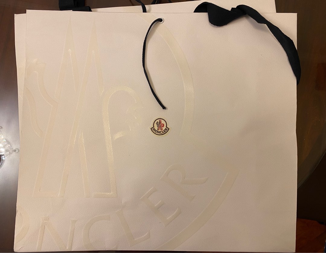 Moncler paper bag Carousell