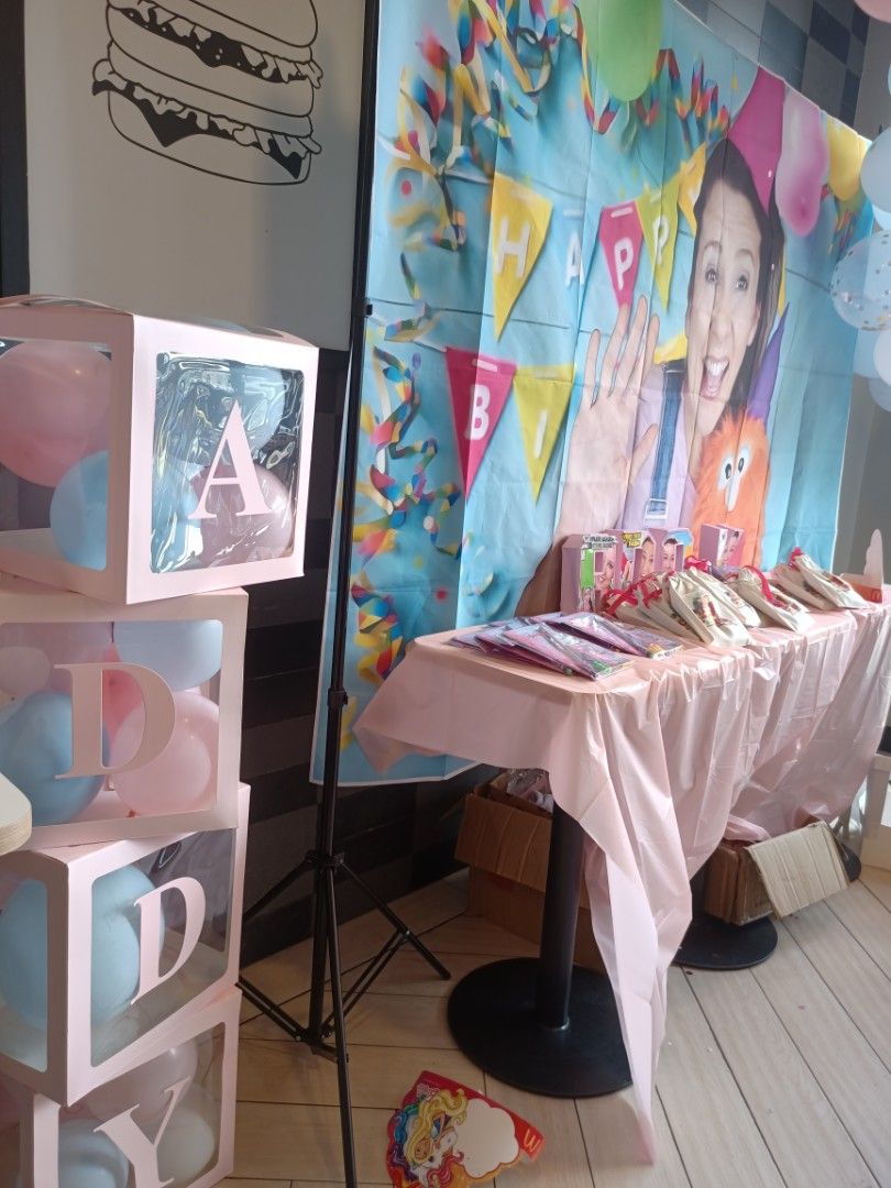 Ms Rachel theme birthday party photo backdrop, Photography, Photography