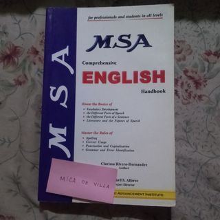 MSA Comprehensive Book
