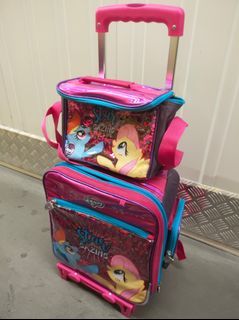My Little Pony Stroller Trolley Back Pack Bag With Rain Cover