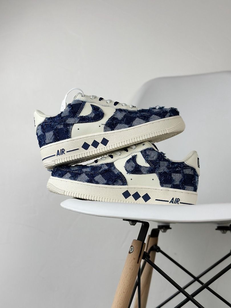 Nike Air Force 1 Supreme x Louis Vuitton Denim