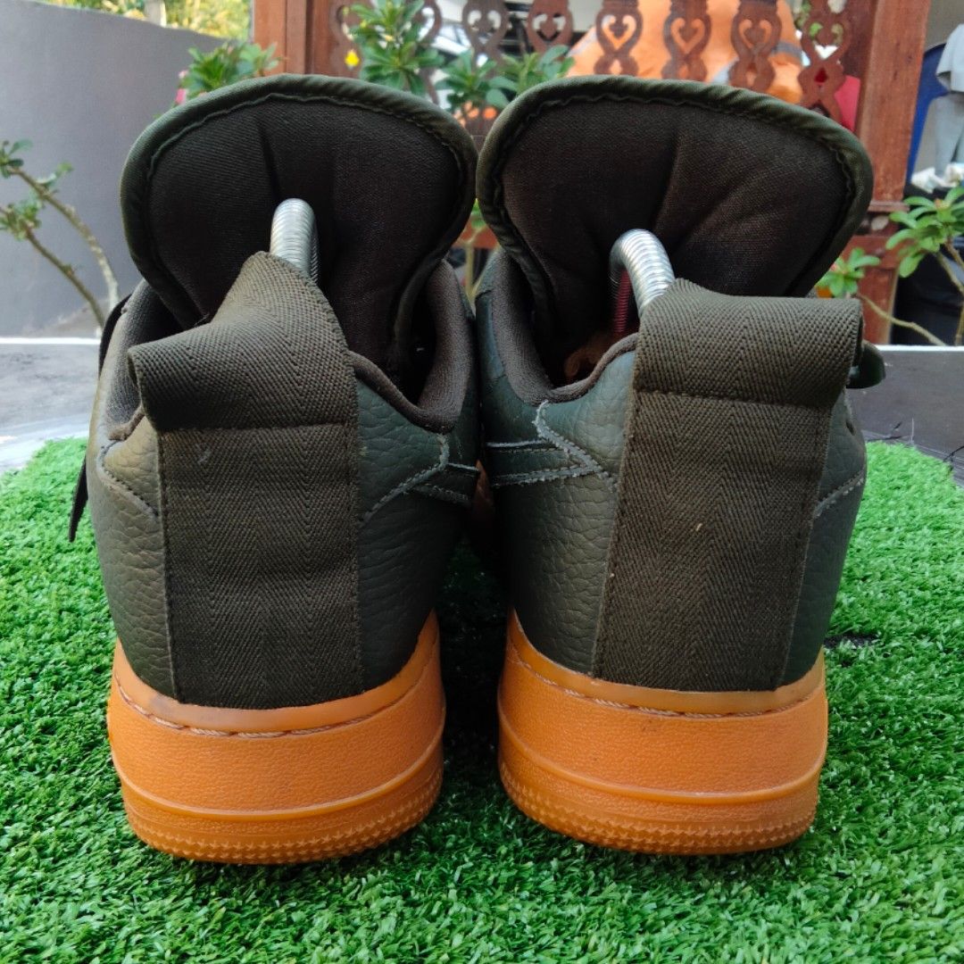 NIke air force 1 af1 utility green army size 7, Men's Fashion, Footwear,  Sneakers on Carousell