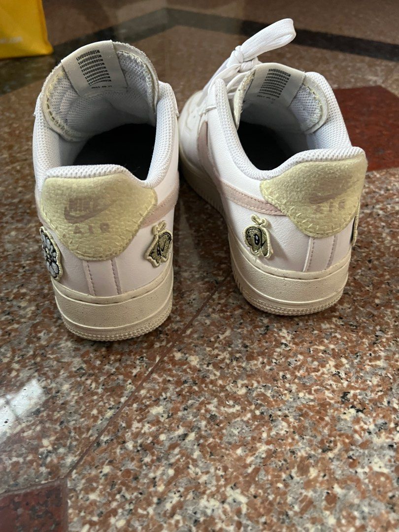 White air force 1 with butterflies outlet