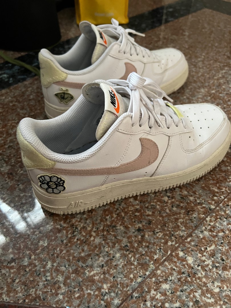 Nike Air Force 1 butterfly and flowers pastel Women s Fashion