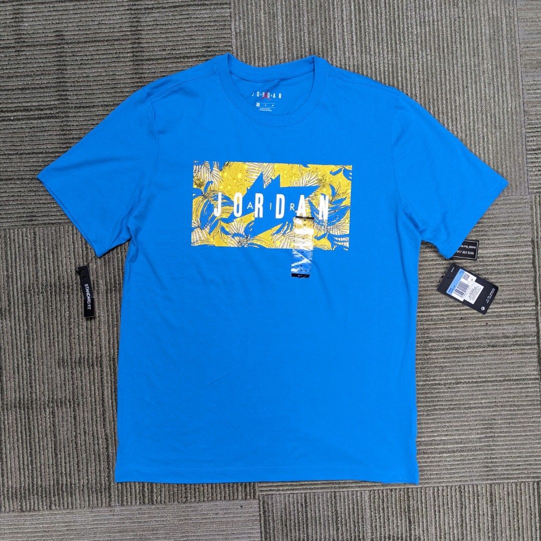 Yellow and best sale blue jordan shirt