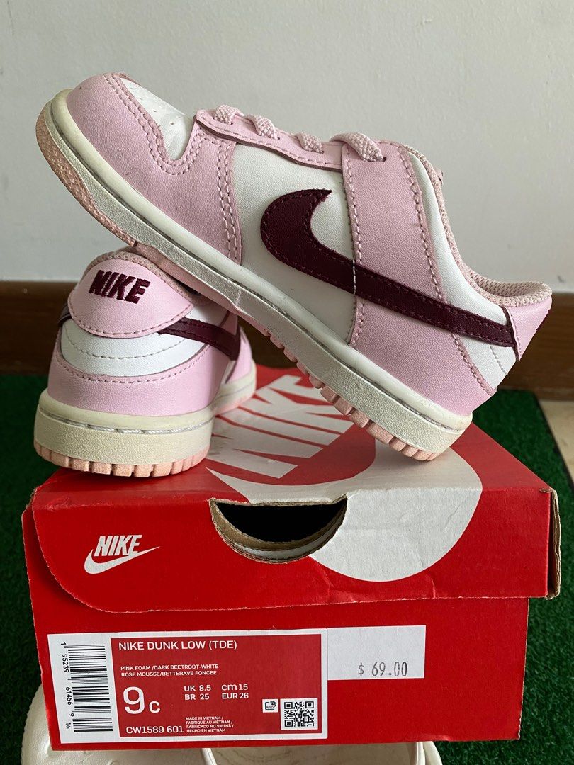 Nike Dunk Low 9c Babies Kids Babies Kids Fashion on Carousell