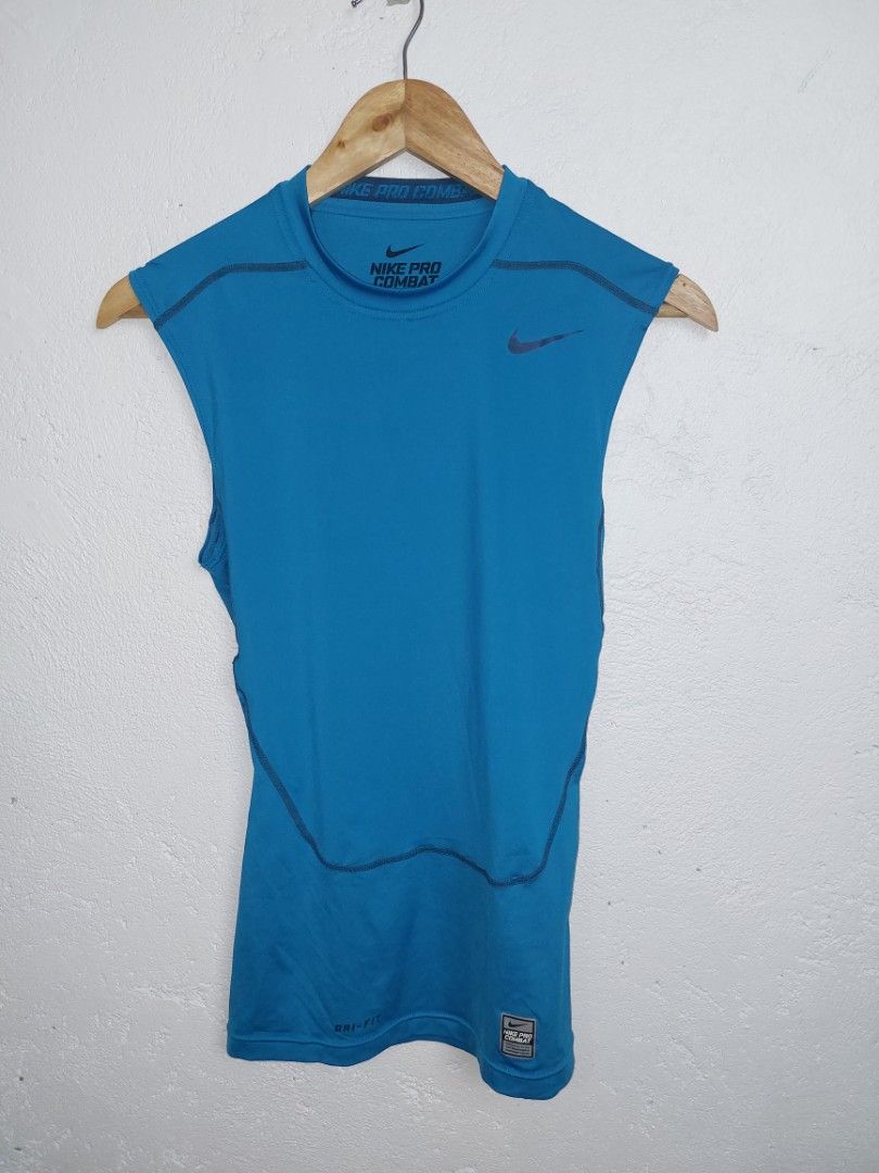 Nike Pro Combat Padded Compression Tank Top / Sando, Men's Fashion,  Activewear on Carousell