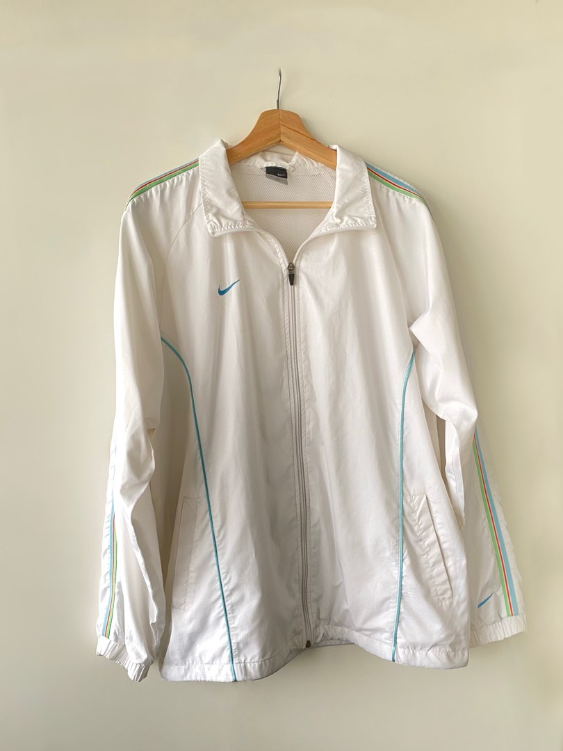 White nike windbreaker hotsell