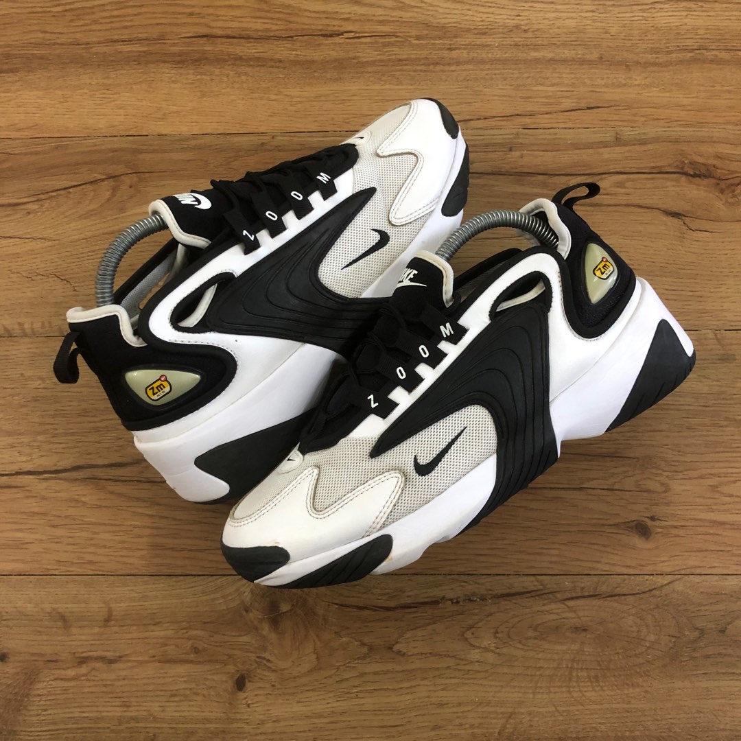 Womens nike zoom 2k black and white hotsell