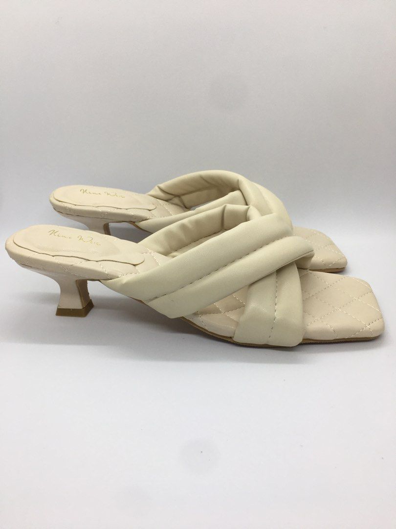 Nine West Cream Color Kitten Heels on Carousell